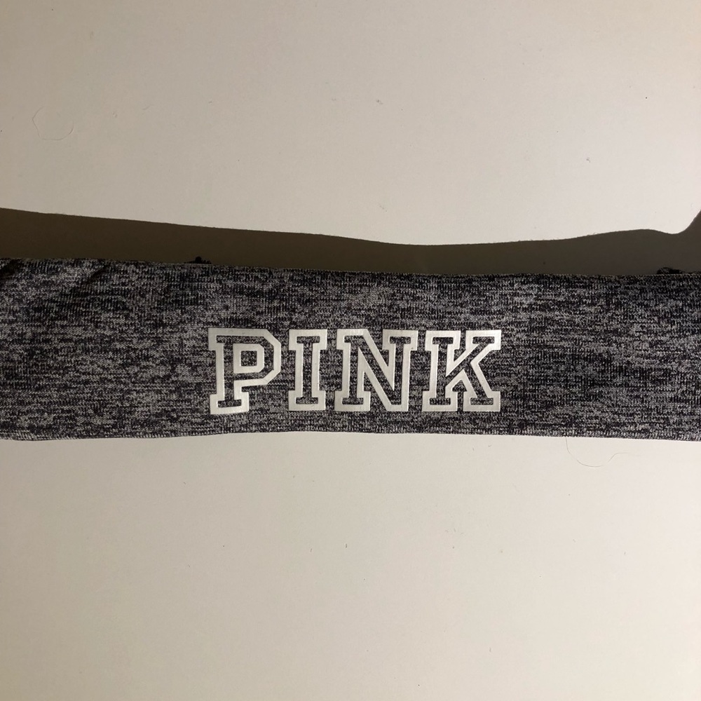 PINK grey headband RARE